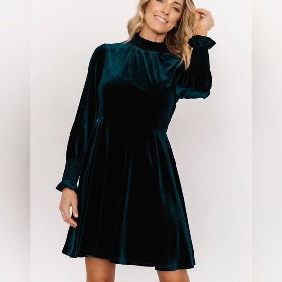 Baltic Born Emerald Velvet Dress - Large NWT - Picture 9 of 14
